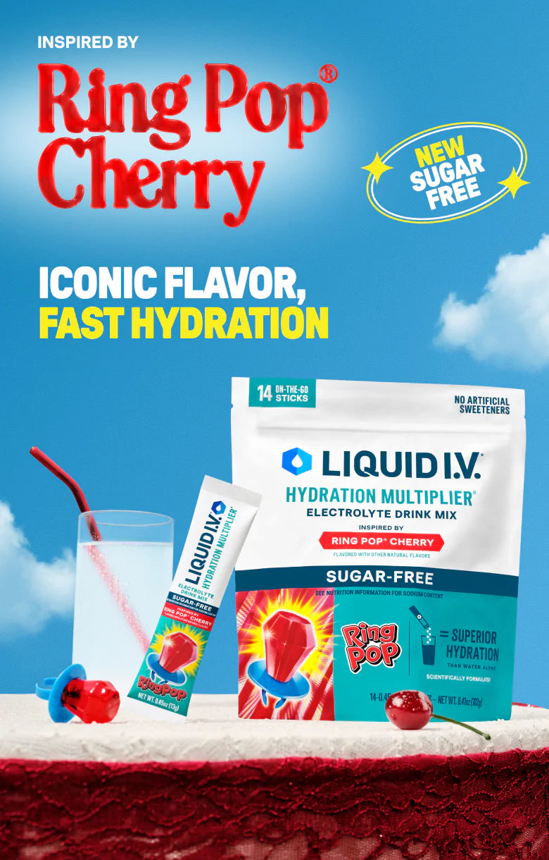 Ring Pop® Cherry Hydration Multiplier® Sugar-Free - Active Fuel